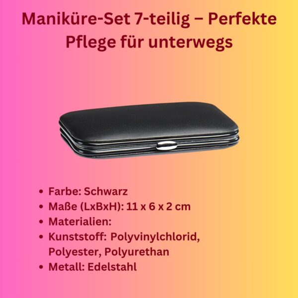 Maniküre-Set 7-teilig – Bild 3